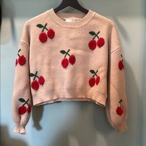 Cherry Patterned Sweater